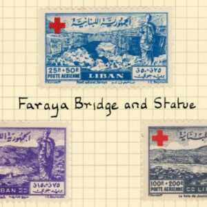 1947 Lebanon Red Cross set *