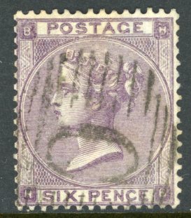 1862 British Levant Istanbul 6d plate 3 Sg Z98