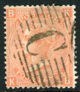 1865-73 British Levant Istanbul 4d plate 11 Sg Z92