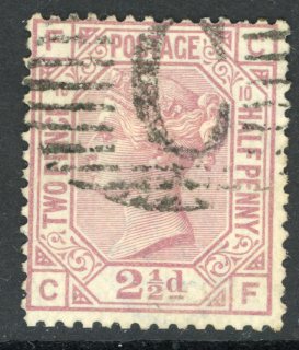 1876-79 British Levant Istanbul 2 1/2d plate 10 Sg Z81