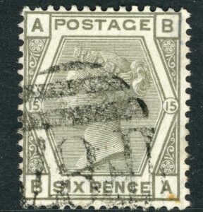 1874-80 British Levant Izmir 6d plate 15 Sg Z231