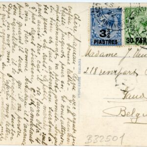 1922 British Levant Istanbul photocard to Ghent