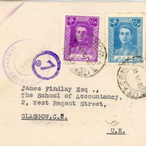 1945 Persia Anglo Soviet Censor via Baghdad to Scotland