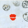 1866 Austria Levant Beirut Lombardy Venetia to Switzerland - Image 2