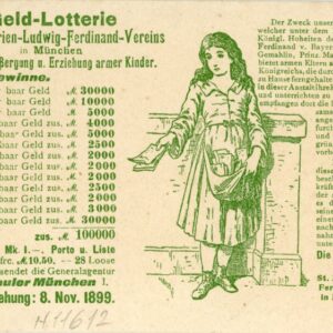 Syria Damas 1899 Money Lottery Advertising Card