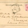 Croatia Knin Costume postcard 1899 Split to Venice - Image 2