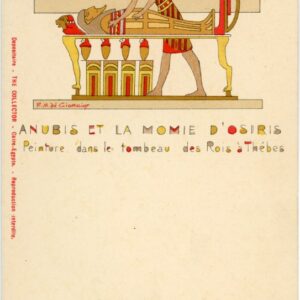 Egypt Pharoah series Anubis and Mummy of Osiris