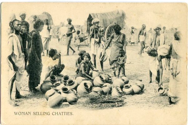India Woman Selling Chatties
