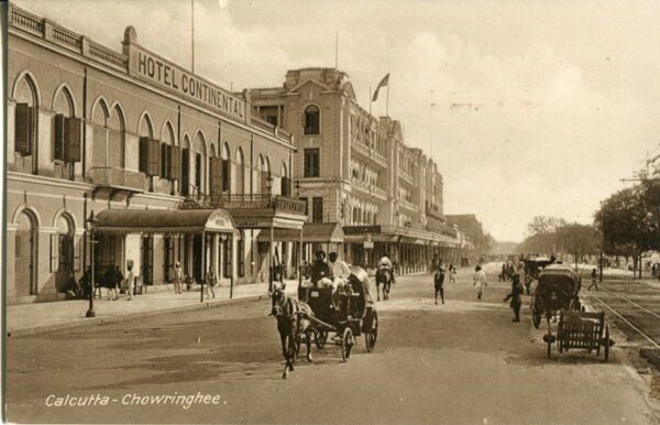 India Calcutta Chowringhee Horse Carts Tuck's