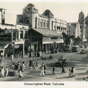 India Calcutta Chowringhee Road photocard