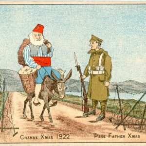 Turkey Chanak Chrismas 1922 Humour Card