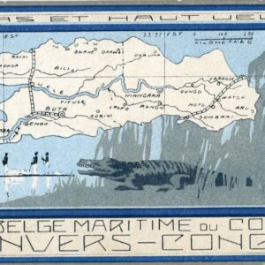 Belgian Congo Maritime Company Upper Uele Map 1927