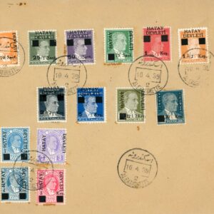 1939 Hatay Alexandrette Atatürk Sets on Cover