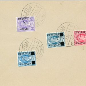 1939 Hatay Atatürk Postage Due Set on Cover