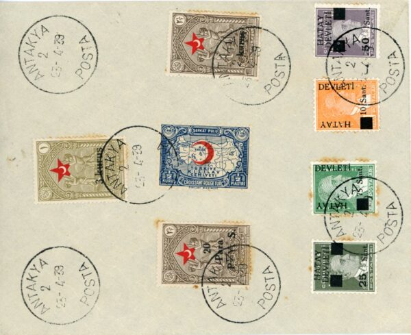 1939 Hatay Antakya Atatürk Child Welfare Red Crescent mix