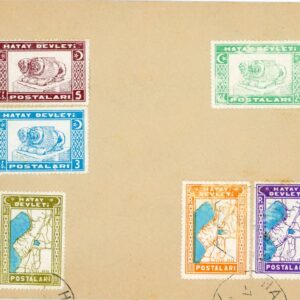 1939 Hatay State Cover values to 5k