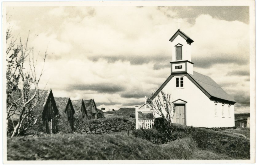 Iceland Keldur Farm and Parish Church photocard