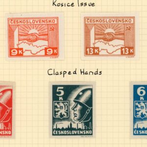 1945 Czechoslovakia Kosice issue Set and Block *