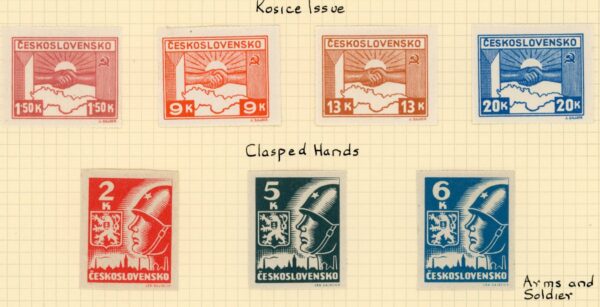 1945 Czechoslovakia Kosice issue Set and Block *