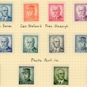 1945-47 Czechoslovakia Portraits Set *