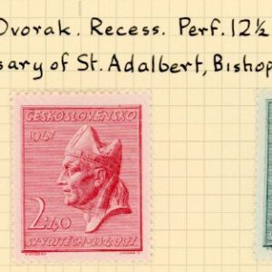 1947 Czechoslovakia St Adalbert Set *