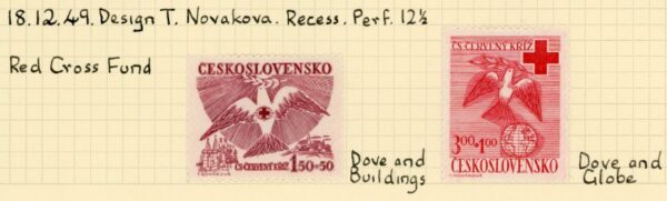 1949 Czechoslovakia Red Cross Fund set *