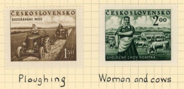 1951 Czechoslovakia Agriculture set *