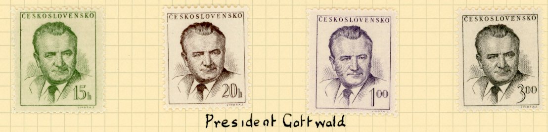 1953 Czechoslovakia President Gottwald New Currency *
