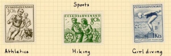 1954 Czechoslovakia Sports set *