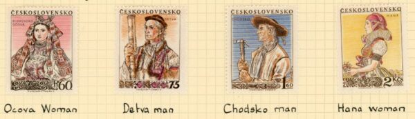 1955 Czechoslovakia National Costumes 1 *