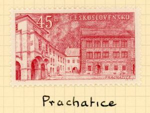 1955 Czechoslovakia South Bohemia Towns *