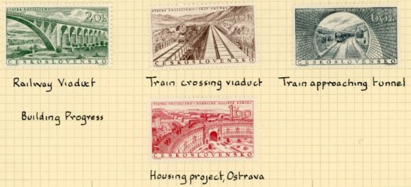 1955 Czechoslovakia Building Progress *