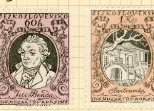 1956 Czechoslovakia Mozart Bicentenary *