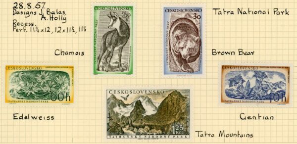1957 Czechoslovakia Tatra National Park Animals *