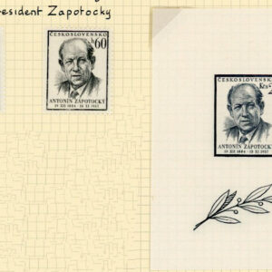 1957 Czechoslovakia President Zapotocky set and Block * / **