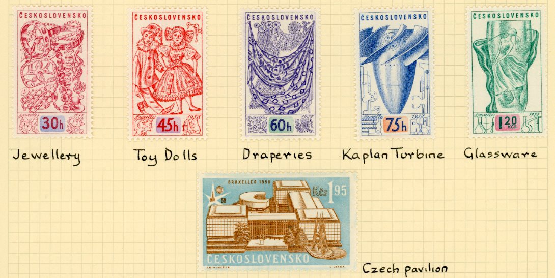 1958 Czechoslovakia Brussels Exhibition *