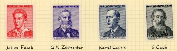 1958 Czechoslovakia Writers set *