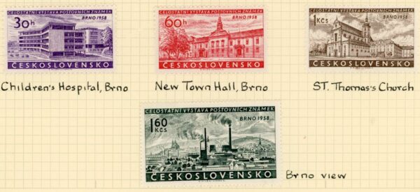 1958 Czechoslovakia Brno Stamp Exhibition *