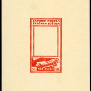 1928 Yugoslavia Unissued Airmail Postal Envelope Essay