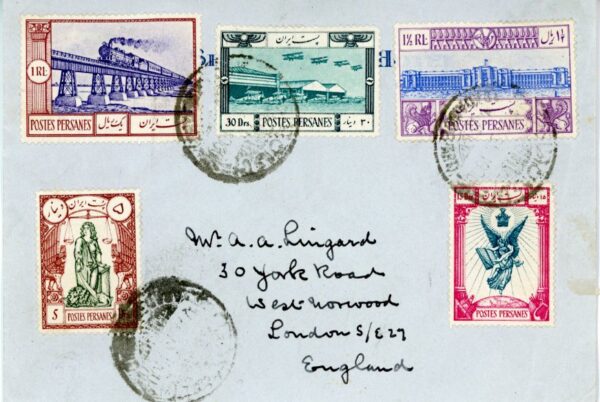 1935s Persia Abadan Riza Khan Advent Set in 2 Covers