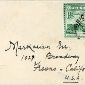1955 Cyprus Nicosia Greetings Cover to USA