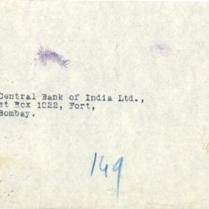 1954 Dubai Registered Bank Cover to India