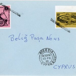 1973 Turkish Cyprus Nicosia Social Aid Cover