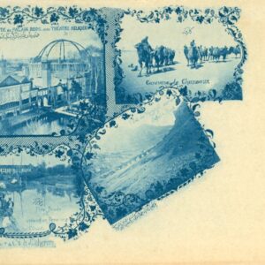 Persia 5ch Arabesque Control Picture Stationery Card 1899