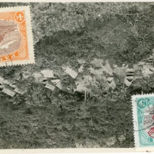 Papua New Guinea Native Village Aerial View 1930