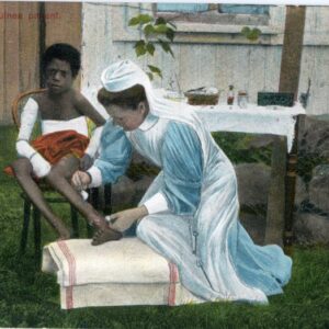 Papua New Guinea Nurse and Boy