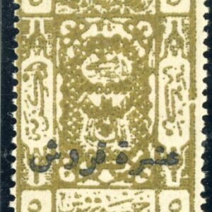 1923 Hejaz 10pi handstamped on 5pi Sg 49 **