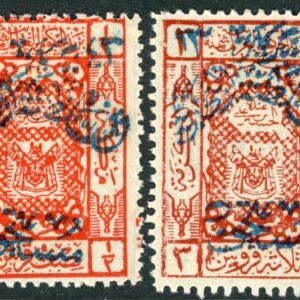1925 Nejd occ Hejaz Postage Due set Sg D206/207 *