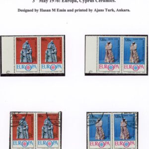 1976 Turkish Cyprus Ceramics Europa Cept Collection