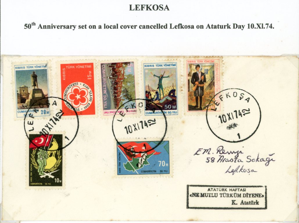 1974 Turkish Cyprus Lefkosa 10 November Ataturk Day